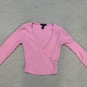 Pink long sleeve top